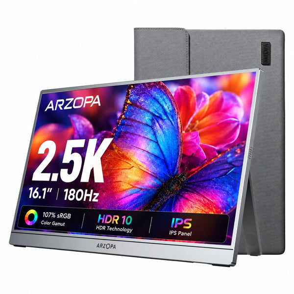 ARZOPA Z3FC 16" 144Hz 2K Portable Gaming Monitor